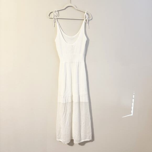 Alexis Kacen Sheer Knit White Midi Dress NWT Small - Picture 11 of 11